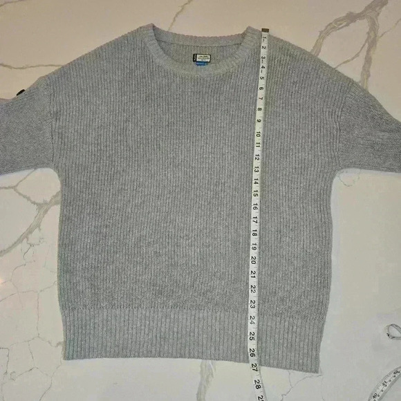 Kavu Lena Crewneck  Oversized Pullover Sweater Gray Womens Size Medium - Picture 5 of 9